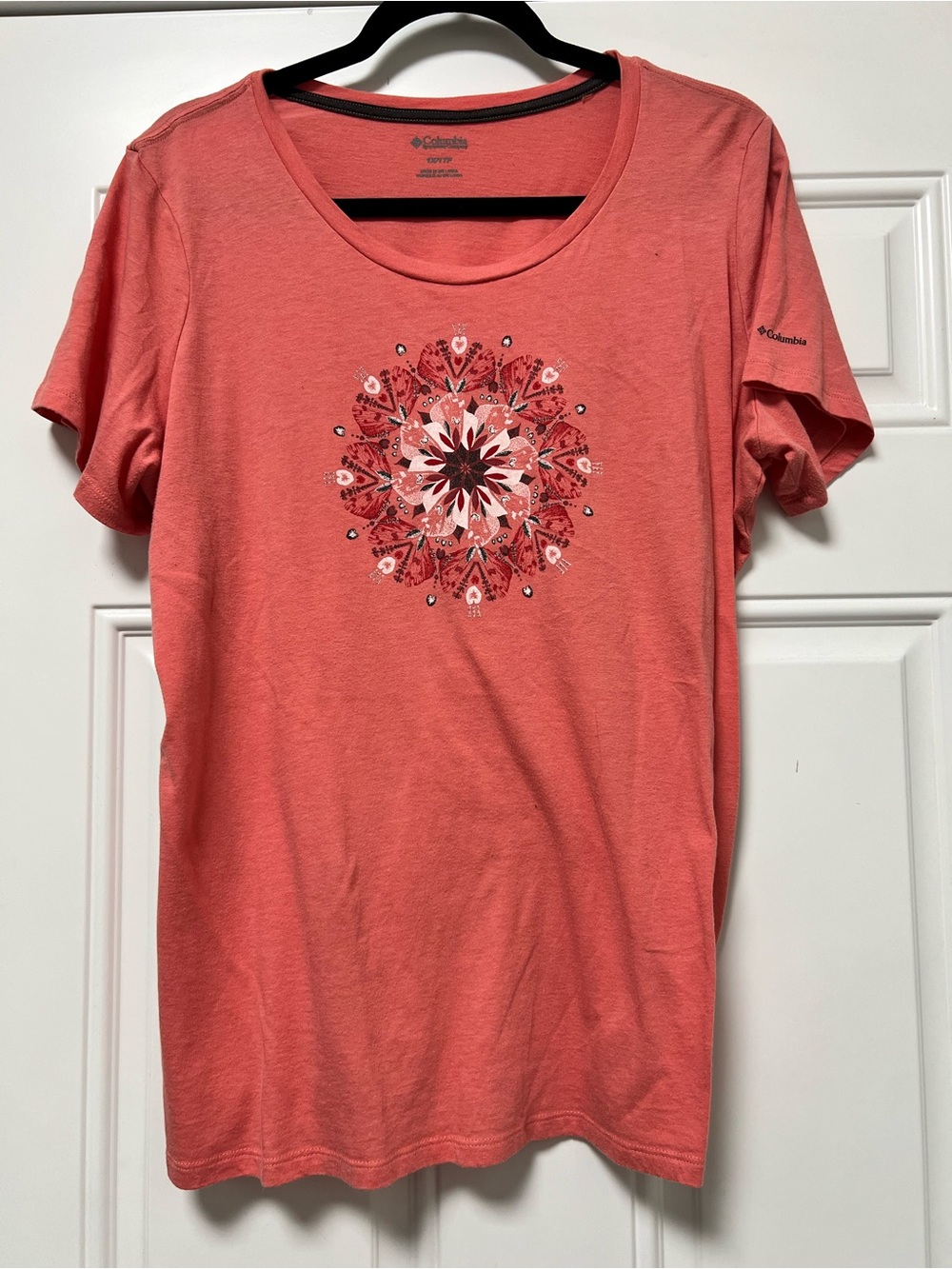 Columbia Coral Short-Sleeve Tee with Floral Mandala Graphic
